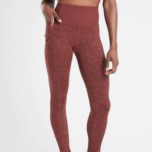 NWOT Athleta Red Exhale Heel Leggings